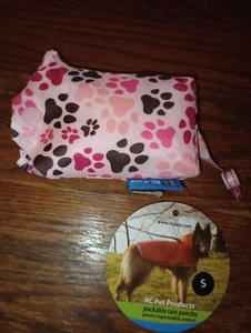 RC Pet Supplies Packable Rain Poncho For Dogs Small - Picture 1 of 5