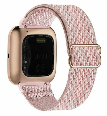 US For Fitbit Versa 4 3 2 Watch band Nylon Strap Fabric SOLO Elastic Stretchable - Image 1 of 4