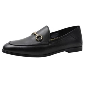 YirenYueji Damen Schwarz Lamm Leder Slipper Halbschuhe Doppel als Pantoletten EU 36 BoxH - Bild 1 von 8
