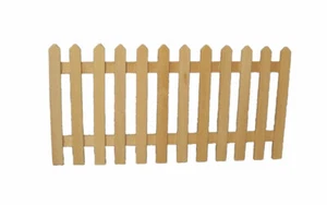 Valla de piquete de madera en miniatura escala 1/12 para casa de muñecas 15 cm de largo hágalo usted mismo 637 - Imagen 1 de 1
