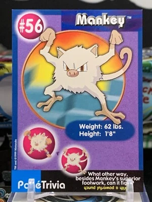 Pokemon Poketrivia - Mankey #56 / Mewtwo Strikes Back Escena de la película No. 4 LC 8T Foto 1 de 2