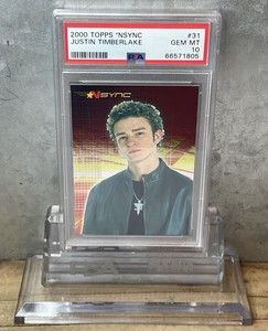 2000 TOPPS *NSYNC  JUSTIN TIMBERLAKE #31 PSA 10