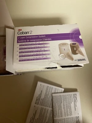 3M Coban 2 Two-Layer Compression System with Stocking 2 Boxes Made In Germany - Image 1 of 4