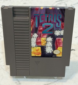 Nintendo Tetris 2 NES 1993 Cartridge Tested Working Puzzle Video Game Vintage