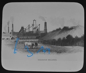 WEITE OFFENE ZECHE BEI NEWCASTLE UM 1910 magische Laternenrutsche KOHLEBERGBAU GESCHICHTE - Bild 1 von 5