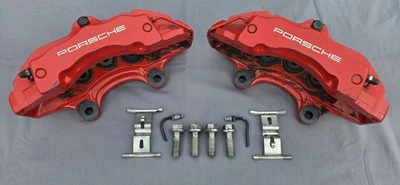 PINZAS DE FRENO ROJAS OEM 2004-2010 PORSCHE CAYENNE 6 PISTONES BREMBO 18Z AUDI Q7 Foto 1 de 4
