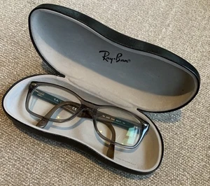MARCOS DE GAFAS RAY BAN SOLO GRIS TRANSPARENTE CON ESTUCHE EXCELENTE - Imagen 1 de 19