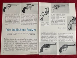 Vintage 1966 Print Ad/Magazine Article Colt’s Double Action Revolvers Article - Picture 1 of 3