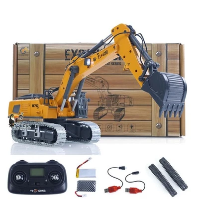 1/50 K970 RC Excavator Electric Lifting Digger Metal Bucket Light Sound Battery - Image 1 of 4