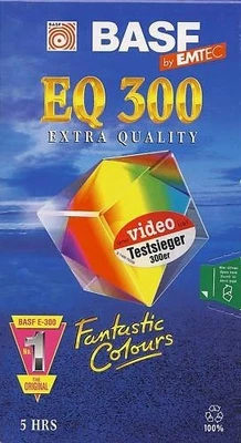 VHS Video Cassette Leercassette BASF EQ 300 - 300 Minuten bespielt mit Hardbox - Bild 1 von 2