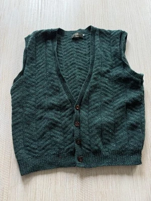 Vintage Orvis Sweater Vest Mens Donegal Knit Cardigan Sweatshirt Fishing - Image 1 of 4