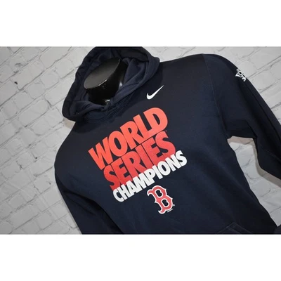 Moletom com capuz Nike masculino tamanho grande Boston Red Sox beisebol MLB World Series Champs 2013 - Imagem 1 de 4