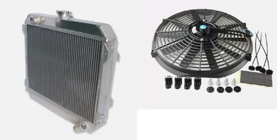 FOR 1975-1979 NISSAN DATSUN STANZA 620 76 77 2.0L /ALUMINUM RADIATOR + 14"FANS - Image 1 of 4
