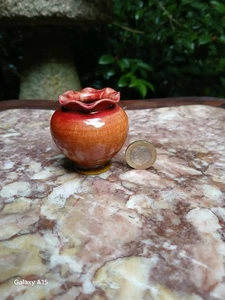 MINIATURE VICTORIAN ART POTTERY ARTS AND CRAFTS JARDINIERE, POSSIBLY BRETBY - Picture 1 of 13