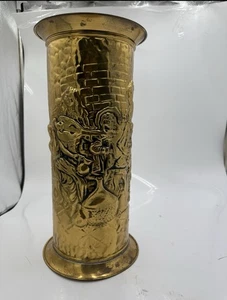 DE COLECCIÓN 🌟PARAGUAS DE LATÓN EN RELIEVE BASTÓN SOPORTE JARRÓN DE PISO INGLATERRA🌟 - Imagen 1 de 11
