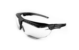 Gafas de seguridad Uvex Avatar OTG negras, lentes transparentes, capa dura antirreflectante - Imagen 1 de 4