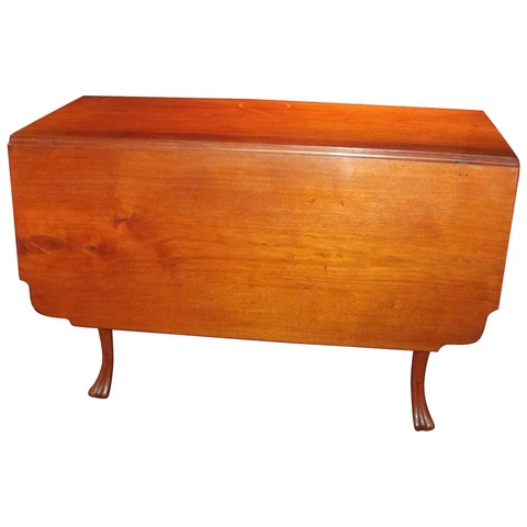 Antique American Walnut Queen Anne Drop Leaf Table Circa 1750 Cover