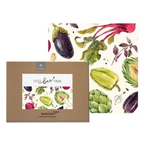 Wachstuch Little Bee Fresh Bio Vegan Muster Gemüse 25 x 25 cm Größe M - Bild 1 von 1