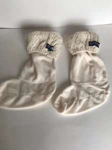 Sperry Top Sider Pelican Boot Beige Liner Cuff Aran Warm Socks size Large NWOT - Picture 1 of 13