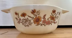 PYREX ..ENGLAND Country Autumn Woodland Floral Casserole Bowl- No Lid - Picture 1 of 21