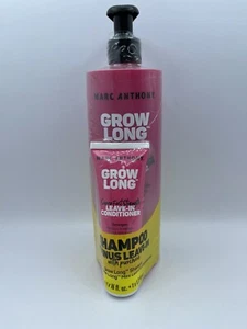Marc Anthony Grow Long Super Fast Strength Shampoo + Bonus Leave -IN - Picture 1 of 2