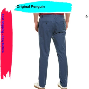Original Penguin Herren Slim Fit Premium Basic Chino Hose, Sargasso Sea [29X32] - Bild 1 von 3