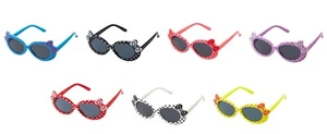 New Kids Girls Childrens Sunglasses Cute Bow Heart Style Glasses Shades UV400 UK - Picture 1 of 93