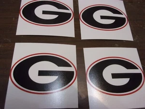 SET OF 4  GEORGIA BULLDOGS DRINK COASTERS    NEW   HAND MADE - Picture 1 of 2