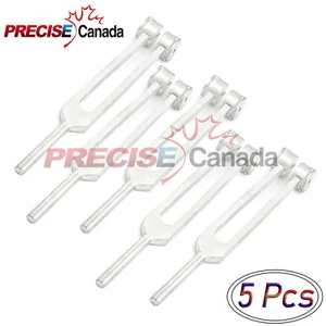 Set Of 5 Tuning Fork C128 Frequency New ENT Instruments Supply - Picture 1 of 2