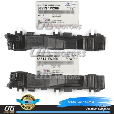 ⭐GENUINE⭐ Front Bumper Brackets LEFT & RIGHT for KIA RIO 2012-2017 865141W200 Foto 1 de 4