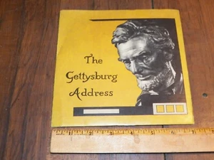 Grabación vintage de 45 rpm de Lincoln's the Gettysburg Address, Voice of F. MacCormack - Imagen 1 de 4