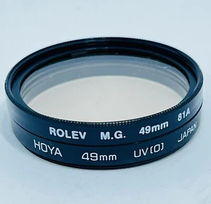 1c0045 - Rolev M.G. 49mm 81A , Hoya 49mm UV (0) Made in Japan ๐ธ - Picture 1 of 3