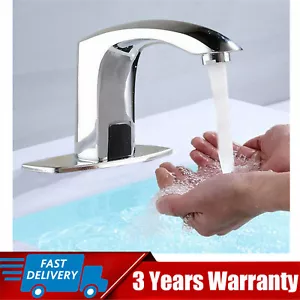 Automatic Sensor Hands Free Cold Bathroom Touchless Water Faucet Basin Sink Tap - Picture 1 of 19