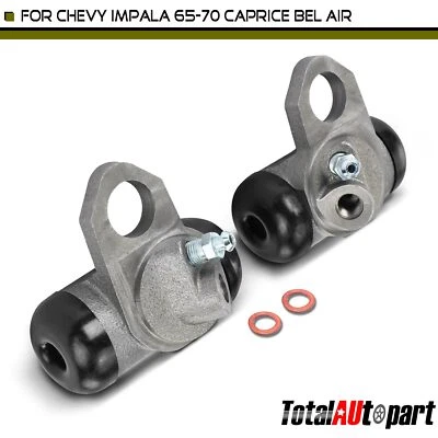 2x Cilindro de roda de freio a tambor para Chevrolet Bel Air Biscayne Caprice dianteiro - Imagem 1 de 4