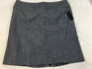 Super! Gonna abito donna marrone spilla righe matita AGB, taglia 16 nuova con etichetta - Foto 1 di 4