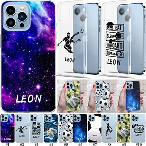 Personalised Name Phone Case Boys Cover For iPhone 16 Pro Max 15 16e 14 13 12 11 - Picture 1 of 122