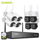SANNCE 3MP NVR PTZ Wireless Wi-Fi Cameras Surveillance Camera Set Two-Way Audio IP66