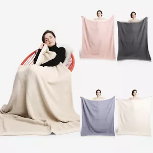 ScarvesMe Oversized Luxus Weich Einfarbig Wohndecke mit Farbborte - Bild 1 von 17