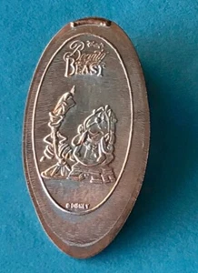 BEAUTY and the BEAST LUMIERE COGSWORTH PRESSED ELONGATED SMASHED PENNY DISNEY - Picture 1 of 1