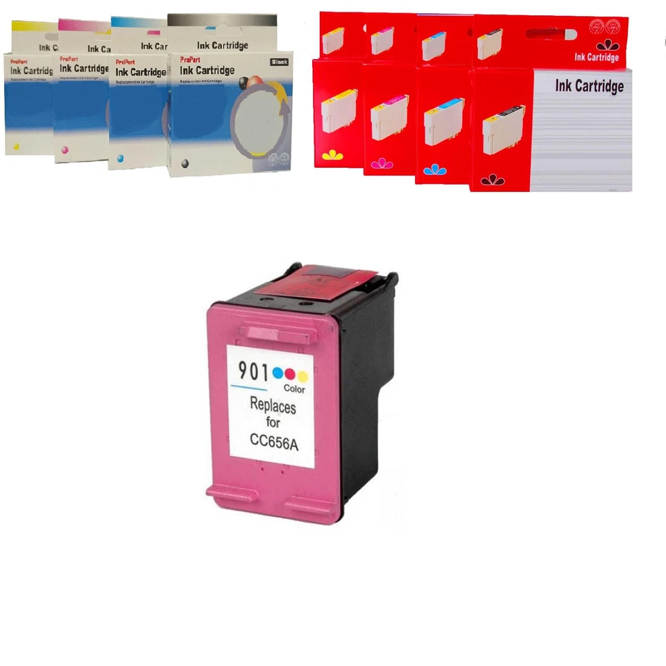 HP 901XL CC656AE CARTUCCIA COMPATIBILE NO ORIGINALE TRI-COLORE 360 pagine circa - Immagine 1 di 1