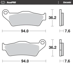 MotoMaster Front Brake Pads for KTM 380 EXC 1998-2002 RoadPRO Ceramic  - Picture 1 of 1
