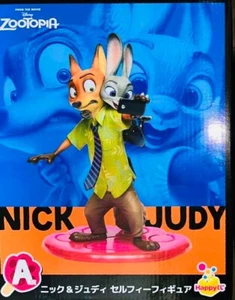 Happy Kuji Zootopia Prize A Nick & Judy Selfie Figura 20 cm - Foto 1 di 4