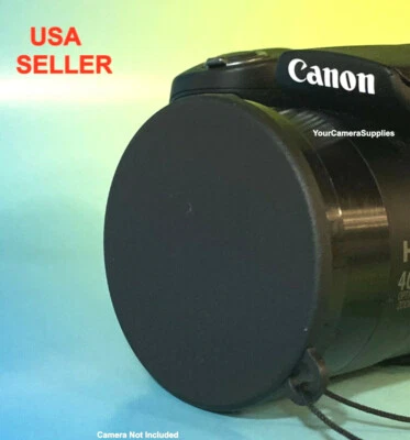 FRONT SLIP-ON LENS CAP to CAMERA CANON POWERSHOT SX420 IS SX420IS SX 420+HOLDER - Image 1 of 4