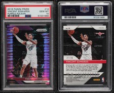 2018 Panini Prizm Purple Pulsar /35 Vincent Edwards #14 PSA 10 GEM MT Rookie RC