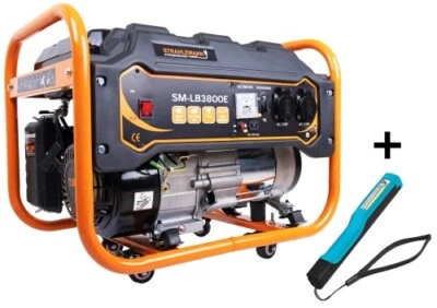 Notstromagreggat 3300W Stromerzeuger 7 PS Benzin Generator 230V + COB Pen - Bild 1 von 4