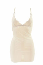 L'AGENT BY AGENT PROVOCATEUR Womens Slip Triangle Back Sheer White Size L