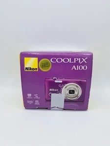 - BOX ONLY - Nikon coolpix a100 Rare Purple digital camera - EMPTY BOX ONLY - - Picture 1 of 10