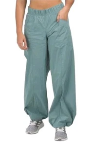Te Verde Women's Parachute Pants Drawstring Waist & Ankles Muted Green Sm or Lg - Picture 1 of 14