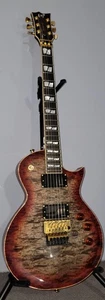 Guitarra ESP USA Eclipse Blood Moon Floyd Oro Rosa Herrajes Hecha a Mano en CA NUEVA - Imagen 1 de 21