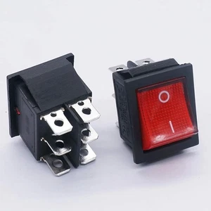 1x Interruptor de montaje en panel Interruptor basculante de plástico AC 250V/125V DPDT ENCENDIDO-ON Moda Nuevo - Imagen 1 de 4
